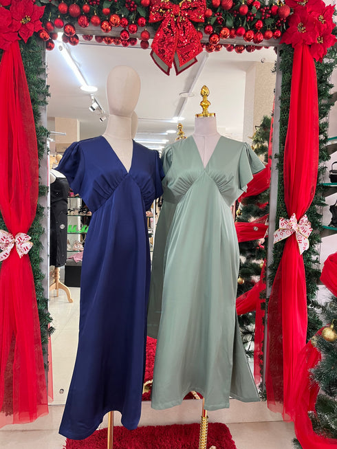 Women V-Neck Long Maxi Dress